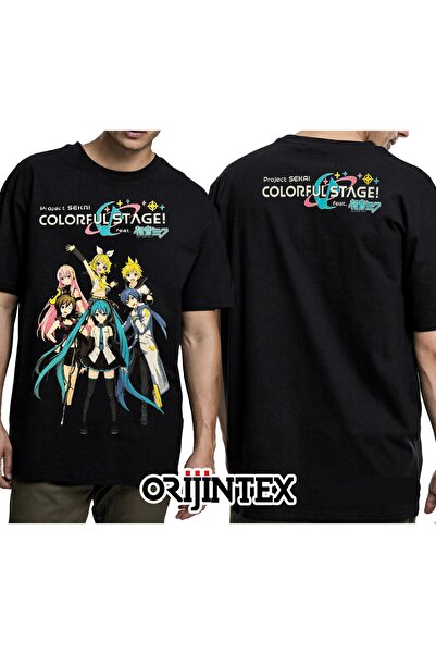 orijintex Project Sekai Hatsune Miku Colorful Stage Ön Arka Baskılı Unisex Si...