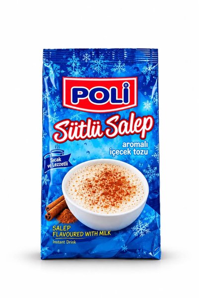 Poli Sütlü Salep Aromalı Sıcak İçecek Tozu 250 Gr – Pratik ve Lezzetli Toz İçecek
