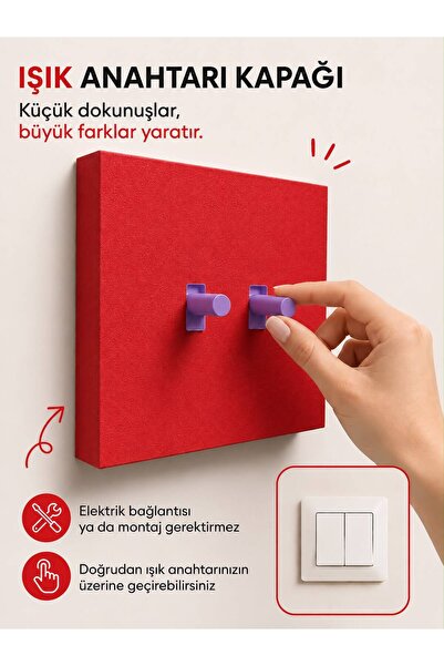FOAMGREEN Renkli Dekoratif Işık Anahtarı Kapağı/Priz Kapağı