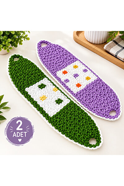 EBRU YAZMA Hand-knitted dowry gift set of 2 in various colors