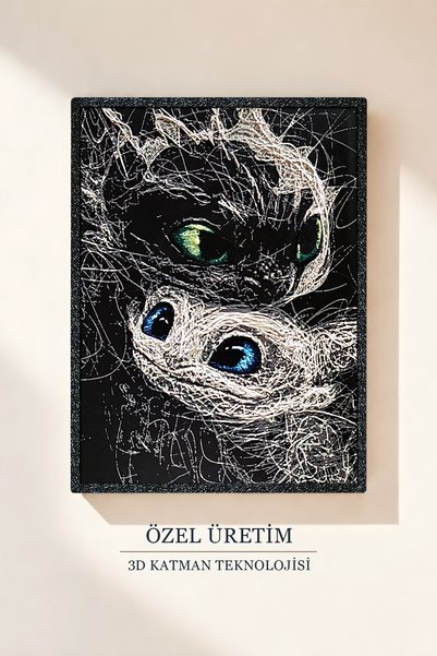 Saes Labs Ejderhanı Nasıl Eğitirsin 3D Tablo 15×20 cm