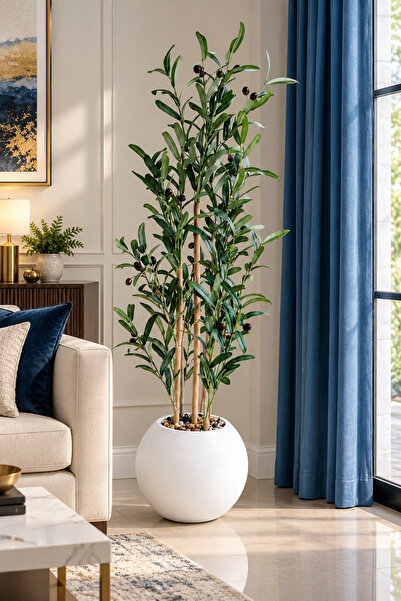 Generic Brand Artificial 180CM Fruitful Olive Plant With 5 Fara for living Ho...