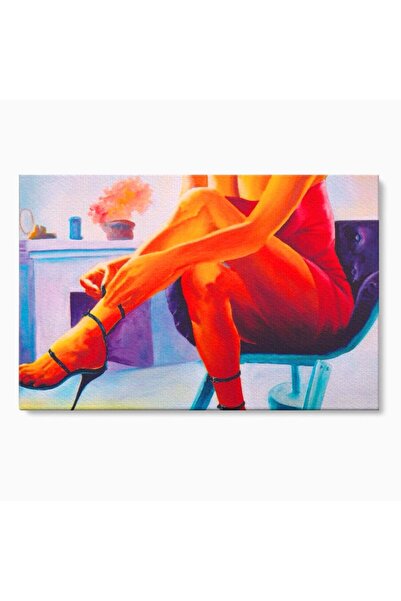 Luxcanva Tablou Canvas Sexy Legs 100x70 cm pe Sasiu Lemn Sexy Legs Living Femeie