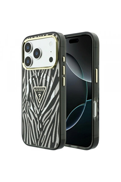 Guess Husă MagSafe pentru Apple iPhone 18 Pro / 17 Pro, Guess, Zebra Glitter ...