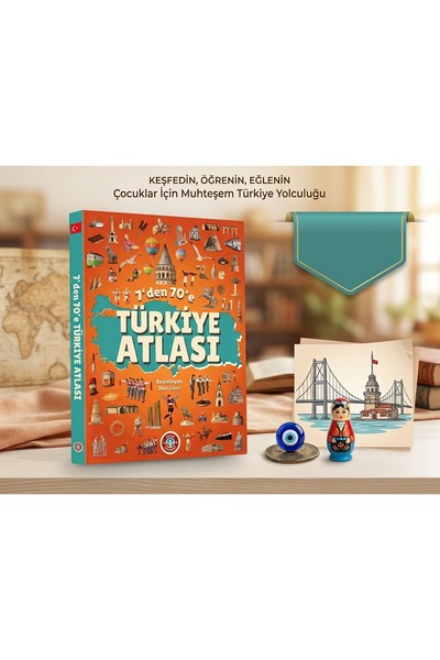 ÇocukluDünya Türkiye Atlası - Resimli Çocuk Eğitici Ve Kültür Kitabı Eğitim &...