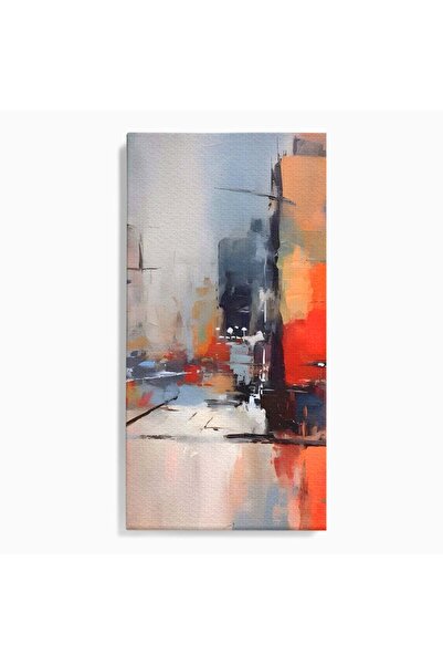 Luxcanva Tablou Canvas Un Oras Abstract 70x140 cm pe Sasiu Lemn Room Decorati...