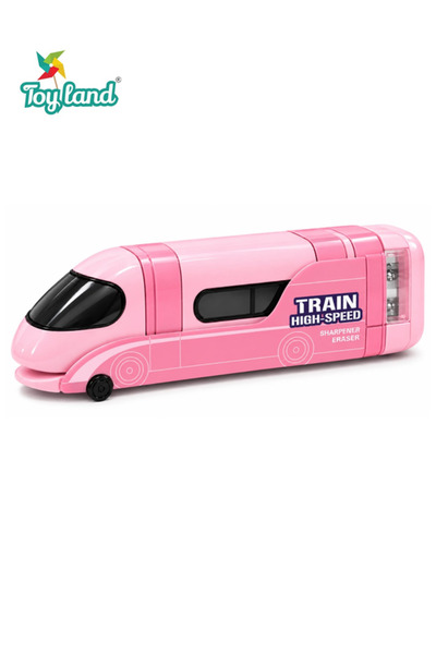 TOY LAND 2-in-1 Train Shaped Eraser & Pencil Sharpener for Kids | Cute Bullet...