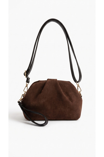 the loop design Kadın Süet El ve Omuz Çapraz Ayarlanabilir Askılı Clutch Abiy...