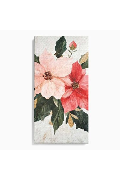 Luxcanva Tablou Canvas Aranjament Floral de Sarbatori 60x120 cm pe Sasiu Lemn...