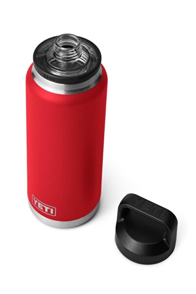 YETI Rambler Şişe, Chug Kapaklı, Kurtarma Kırmızısı, 36 oz (1 L)