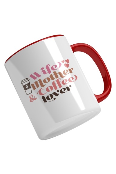 INOVATIX Personalized white mug, Mother Wife And Coffee Lover,Mama Wife Coffe...