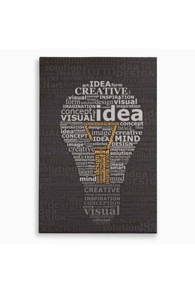 Luxcanva Tablou Canvas Ideile Schimba Lumea 70x100 cm pe Sasiu Lemn Inovatie ...