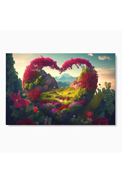 Luxcanva Tablou Canvas Colt de Rai 100x70 cm pe Sasiu Lemn Gradina Refugiu Pa...