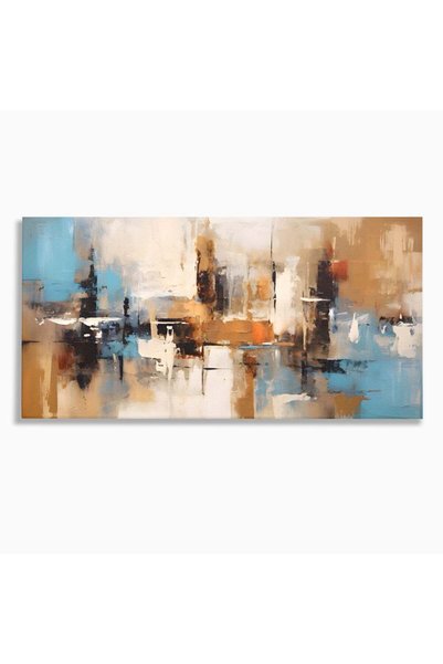 Luxcanva Tablou Canvas Splendoare Aurie 100x50 cm pe Sasiu Lemn Room Decorati...