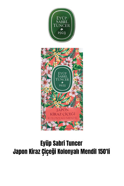 Eyüp Sabri Tuncer Japon Kiraz Çiçeği Kolonyalı Mendil 150'li