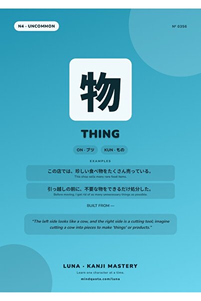 OEM Poster Infografic Kanji Lucru, Ghid de scriere japoneza, Carton 250g, A4