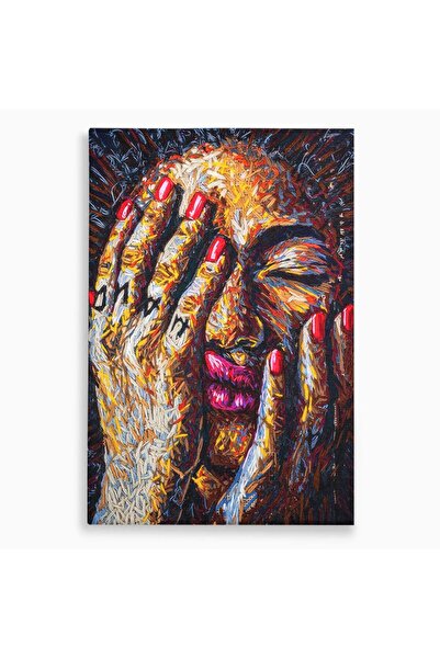 Luxcanva Tablou Canvas Morning Face 40x60 cm pe Sasiu Lemn Culori Fata Unghii...