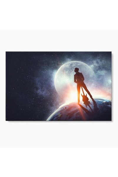 Luxcanva Tablou Canvas Cantaret In Varful Lumii 60x40 cm pe Sasiu Lemn Inspir...