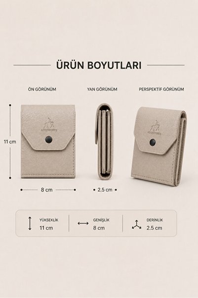 AVCA Viral Wallet Men's Vegan Leather Wallet with Cash Compartment and Multiple Card Slots Elegant Wallet Card Holder