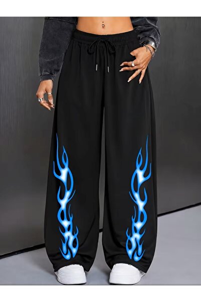 classy moda Unisex Oversize Παντελόνι Φόρμας με 3 Κλωστές, Ριγέ Σχέδιο, Άνετη...