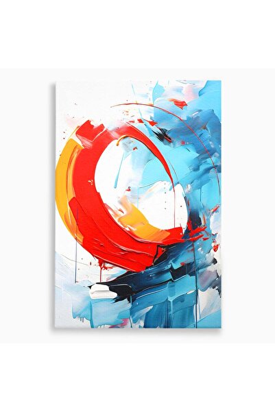 Luxcanva Tablou Canvas Tablou Abstract 70x100 cm pe Sasiu Lemn Culori Abstrac...