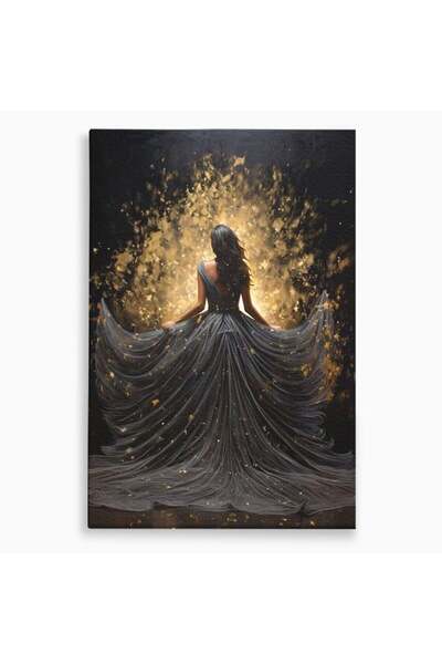 Luxcanva Tablou Canvas Magia din Intuneric 50x70 cm pe Sasiu Lemn Stralucire ...
