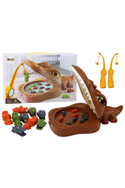 LEAN Joc de pescuit cu crocodili, crocodil maro magnetic