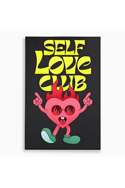 Luxcanva Tablou Canvas Happy Dancing Heart 40x60 cm pe Sasiu Lemn Culori Joy ...