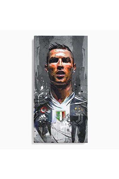 Luxcanva Tablou Canvas Cristiano Ronaldo 70x140 cm pe Sasiu Lemn Culori Crist...
