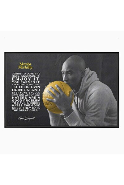 Luxcanva Tablou Canvas Kobe "Mamba" Bryant 70x50 cm cu Rama Negru Kobe Mental...