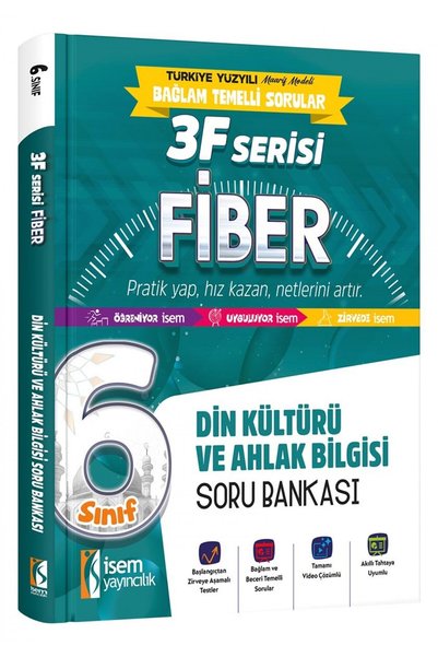 İsem Yayıncılık İsem 6. Sınıf Fiber Din Kültürü ve Ahlak Bilgisi Soru Bankası