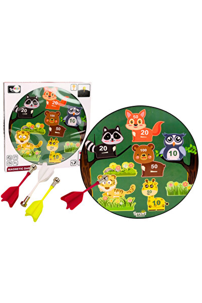 LEAN Joc arcade cu săgeți magnetice cu animale, verde