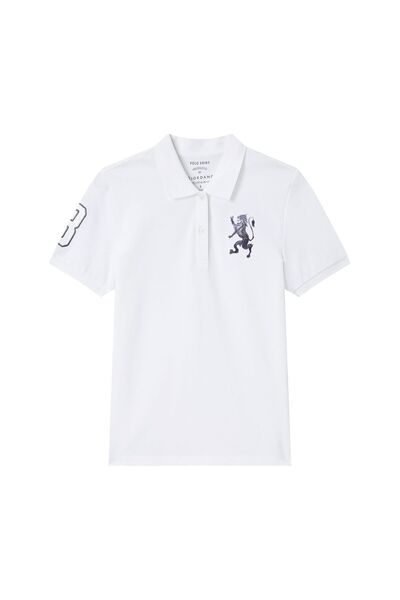 Giordano Women’s Slim Fit Embroidered 3D Lion Polo