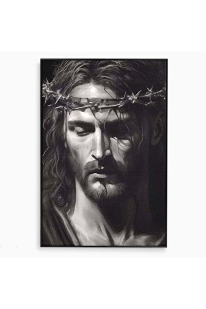 Luxcanva Tablou Canvas Durere si Speranta 70x100 cm cu Rama Negru Sacrificiu ...