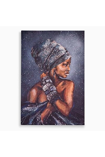 Luxcanva Tablou Canvas Aura Femeii Africane 80x120 cm pe Sasiu Lemn Regala Et...