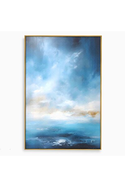 Luxcanva Tablou Canvas Oras Vazut Din Avion 70x100 cm cu Rama Auriu Relaxare ...