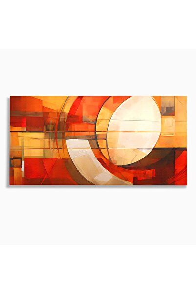 Luxcanva Tablou Canvas Pictura Forme Geometrice 100x50 cm pe Sasiu Lemn Relax...