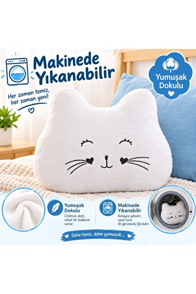 Dekoratif Kedi Yastık