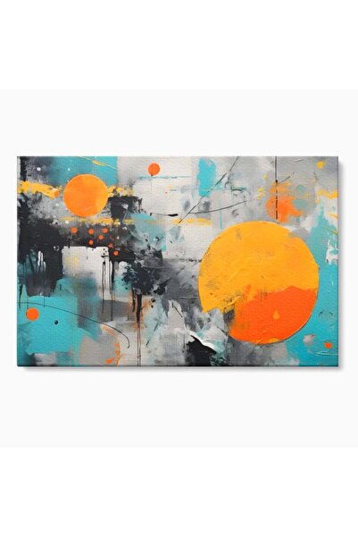Luxcanva Tablou Canvas Abstract Sun In Space 60x40 cm pe Sasiu Lemn Relaxare ...