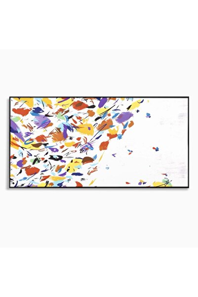 Luxcanva Tablou Canvas Frunze Cazatoare 140x70 cm cu Rama Negru Relaxare Livi...