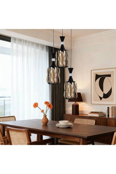 Hummer | Black Modern Pendant Light | Indoor Decorative Ceiling Fixture