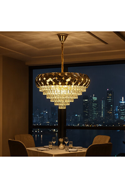 Hummer | Modern Pendant Chandelier | 15 x E14 Bulb Holders | 80 cm