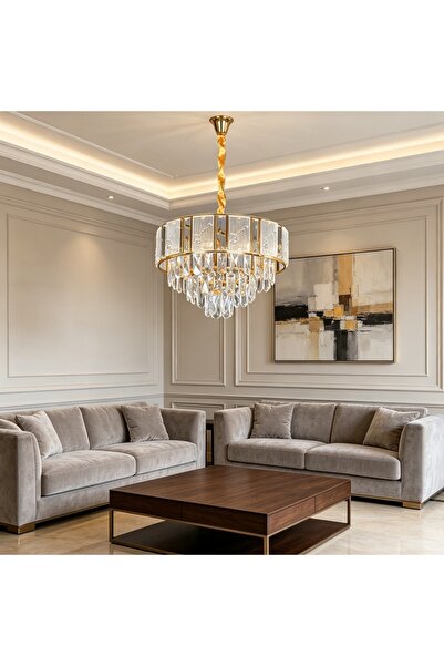Hummer | Chandelier | Gold | E14 Base 5 Lamps | 40 cm diameter