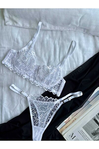 La Linaa Set de lenjerie intimă cu sutien fără cupă și cu sârmă - Lenjerie intimă pentru femei