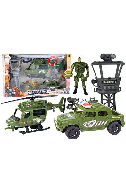LEAN Set militar: Elicopter militar, Vehicul de luptă, Turn de comandă, Soldat