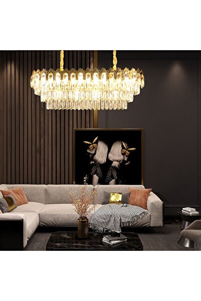Hummer | Chandelier | Gold | E14 Base 11 Lamps | 35 x 80 cm