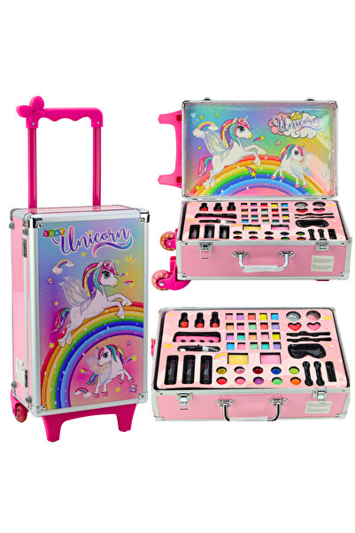 Other Set de înfrumusețare în trusă tip troler, roz unicorn