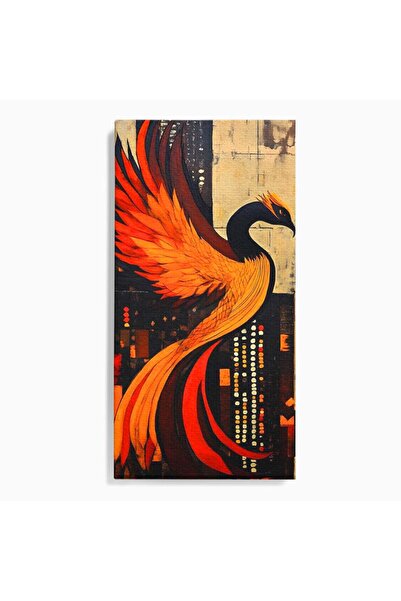 Luxcanva Tablou Canvas Ascensiunea Phoenixului 50x100 cm pe Sasiu Lemn Ascens...