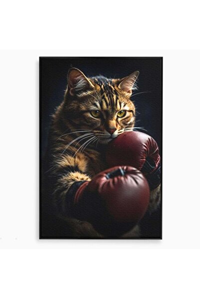 Luxcanva Tablou Canvas Campion cu Blanita 50x70 cm cu Rama Negru Campion cu B...