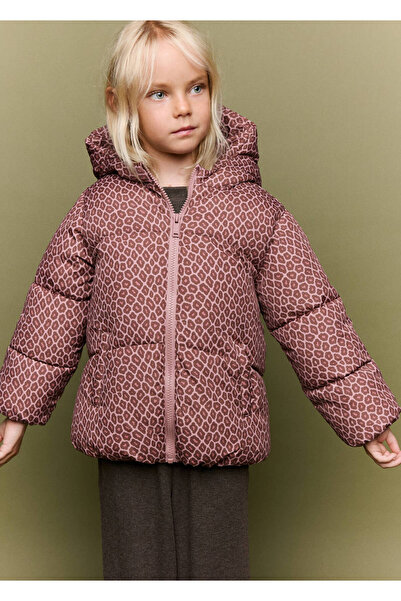 MANGO Baby Desenli kapitone anorak